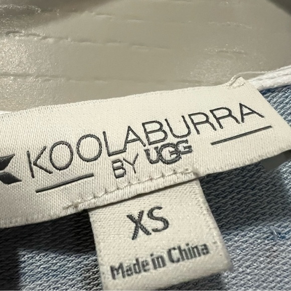 Koolaburra By UGG XS French Terry Slub Knit Long Sleeve Blue Tie Dye Sweater Y2 - Picture 5 of 6